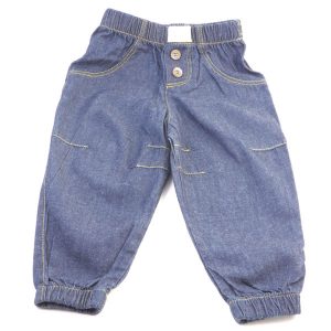 Denim pants with darts