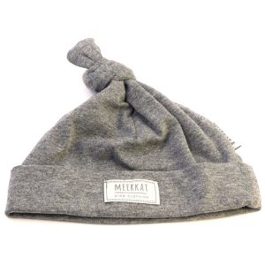 Charcoal - cotton lycra beanie