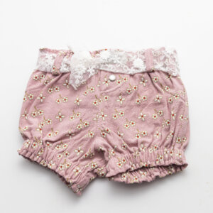 Pink short with flowers